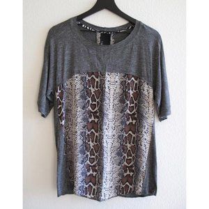 DOLAN T-SHIRT Animal Print Grey Tee